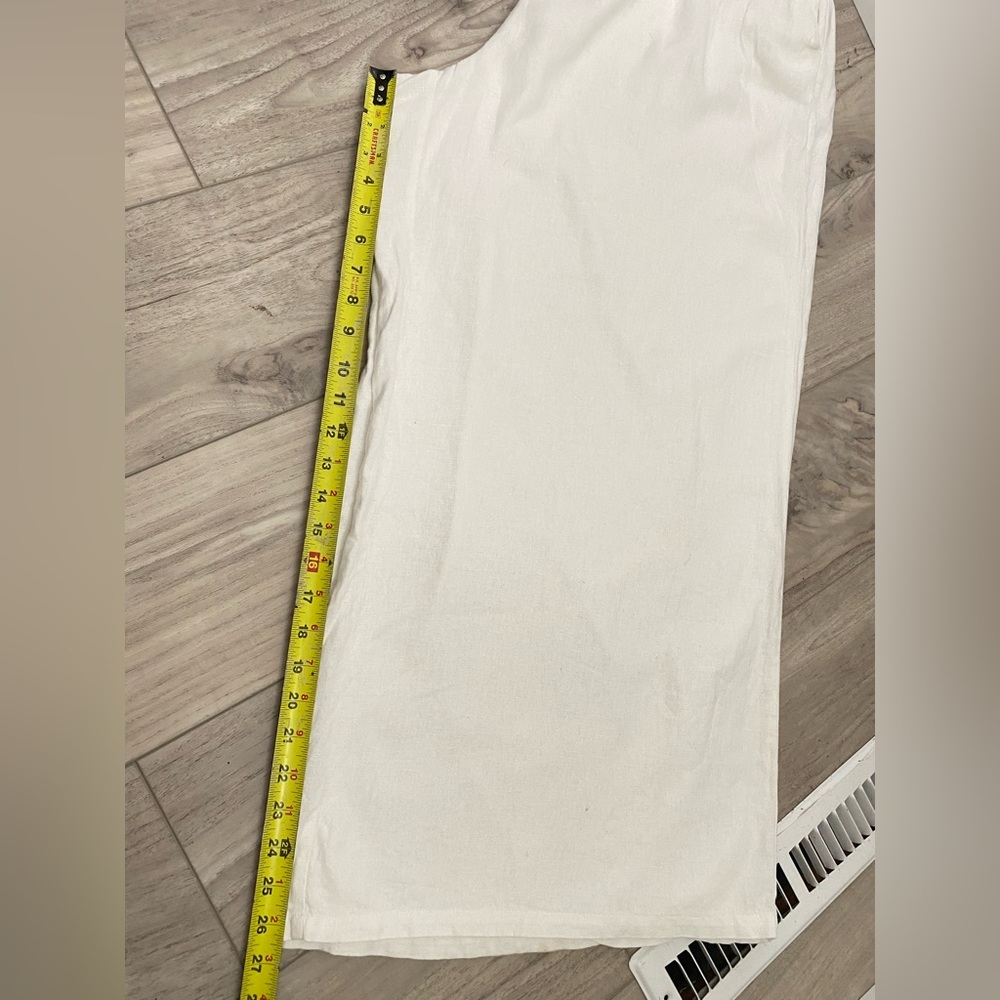 AVA & VIV Plus Size  Pants White‎ Linen Drawstring Pants
Size XXL - Picture 10 of 12